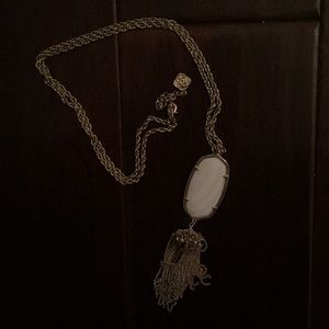 Kendra Scott Jewelry - Kendra Scott White Pendant Tassel Necklace Rayne Kendra Scott Jewelry - Kendra Scott White Pendant Tassel Necklace Rayne